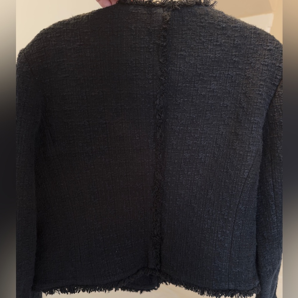 Proenza Schouler Black Textured Cropped Jacket - Picture 14 of 14